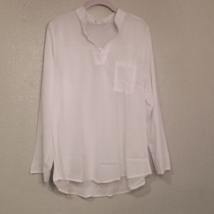 White sheer blouse